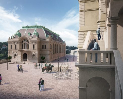 Hauszmann Terv - Bemutatták a Csikós-udvar rekonstrukciós ter